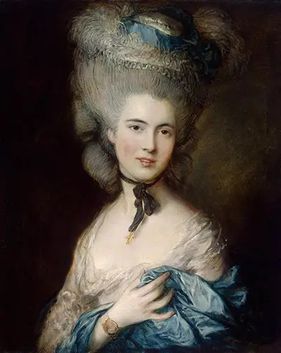 A Woman in Blue Portrait of the Duchess of Beaufort Thomas Gainsborough